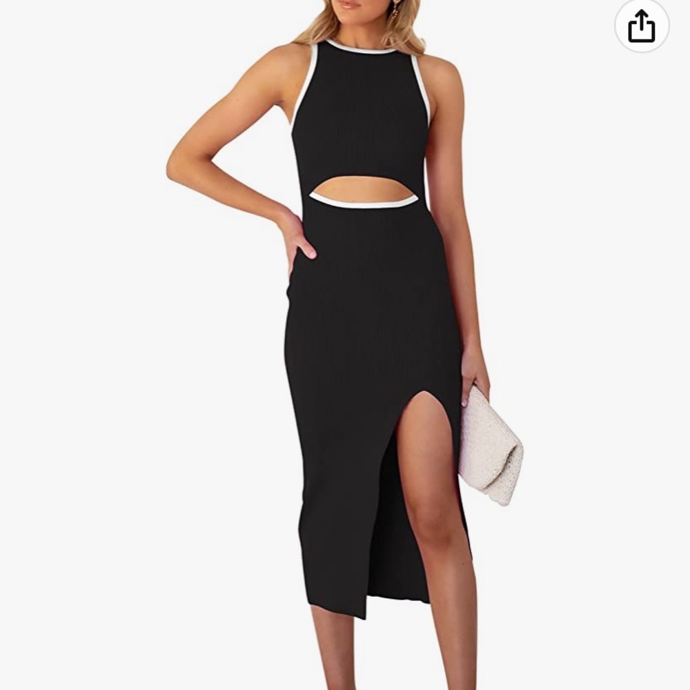 Black cutout dress